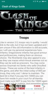 Clash of Kings Guide android App screenshot 4